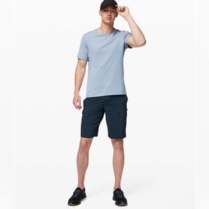 Lululemon T.H.E. Short 11” lined heathered blue true navy size L